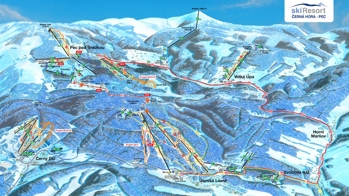 Czechy wyciągi narciarskie